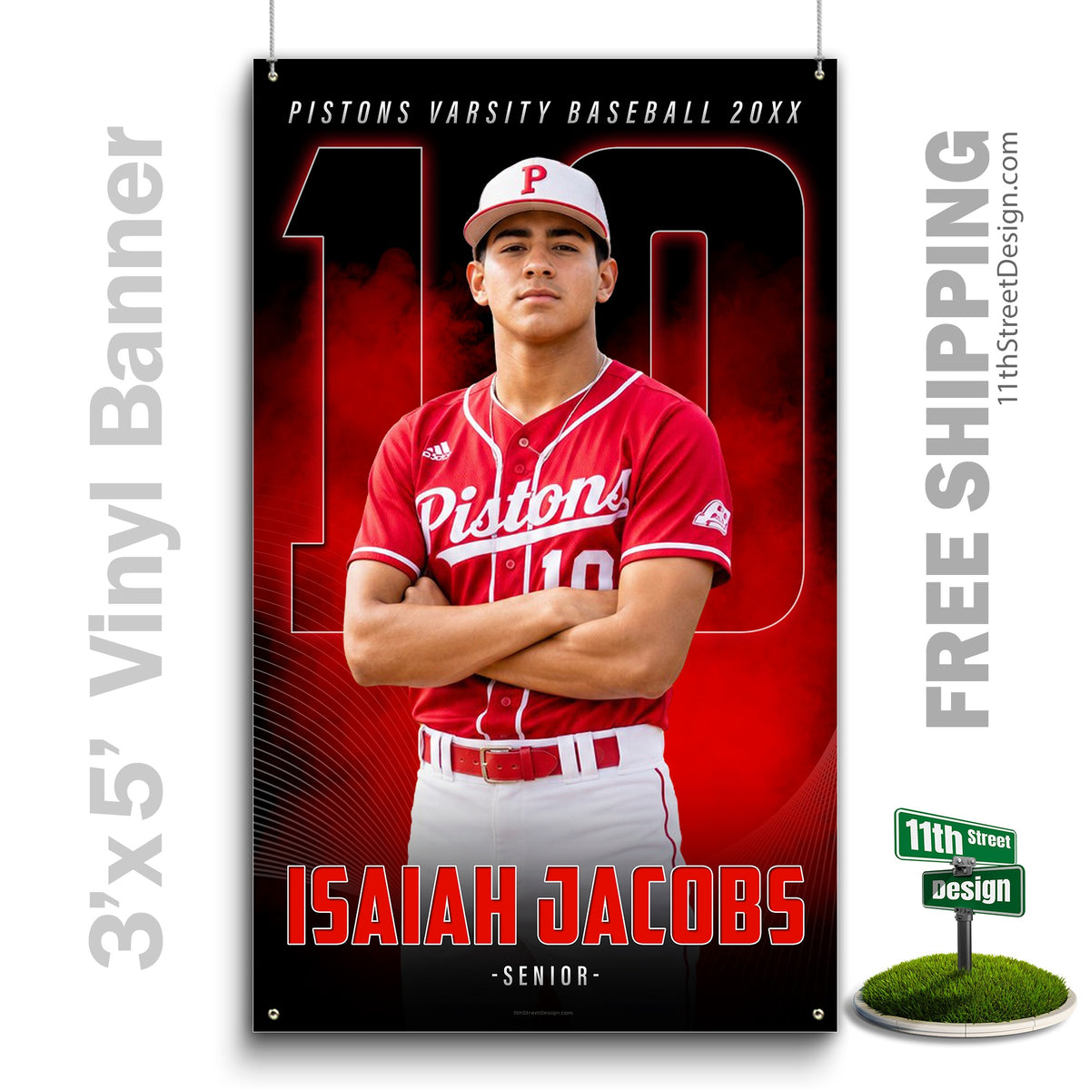 Custom Vinyl Banners, Senior Night Gifts, Custom Poster, Senior Poster, Senior Banner, Custom Sports Poster, Custom Sports Banner, Baseball Poster, Baseball Banner, Baseball Print, Baseball Senior, Baseball Digital, Vinyl Baseball