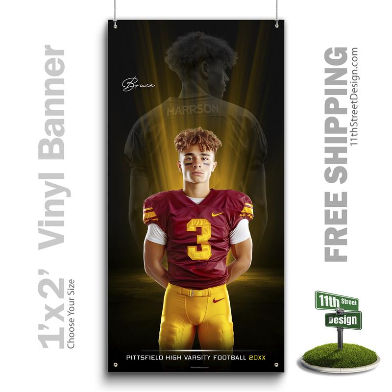 Custom Sports Banner - Uplights Football