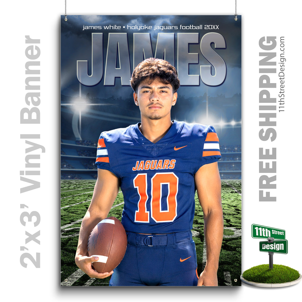 Custom Vinyl Banners, Senior Night Gifts, Custom Poster, Senior Poster, Senior Banner, Custom Sports Poster, Custom Sports Banner, Football Poster, Football Banner, Football Print, Football Senior, Football Digital, Vinyl Football