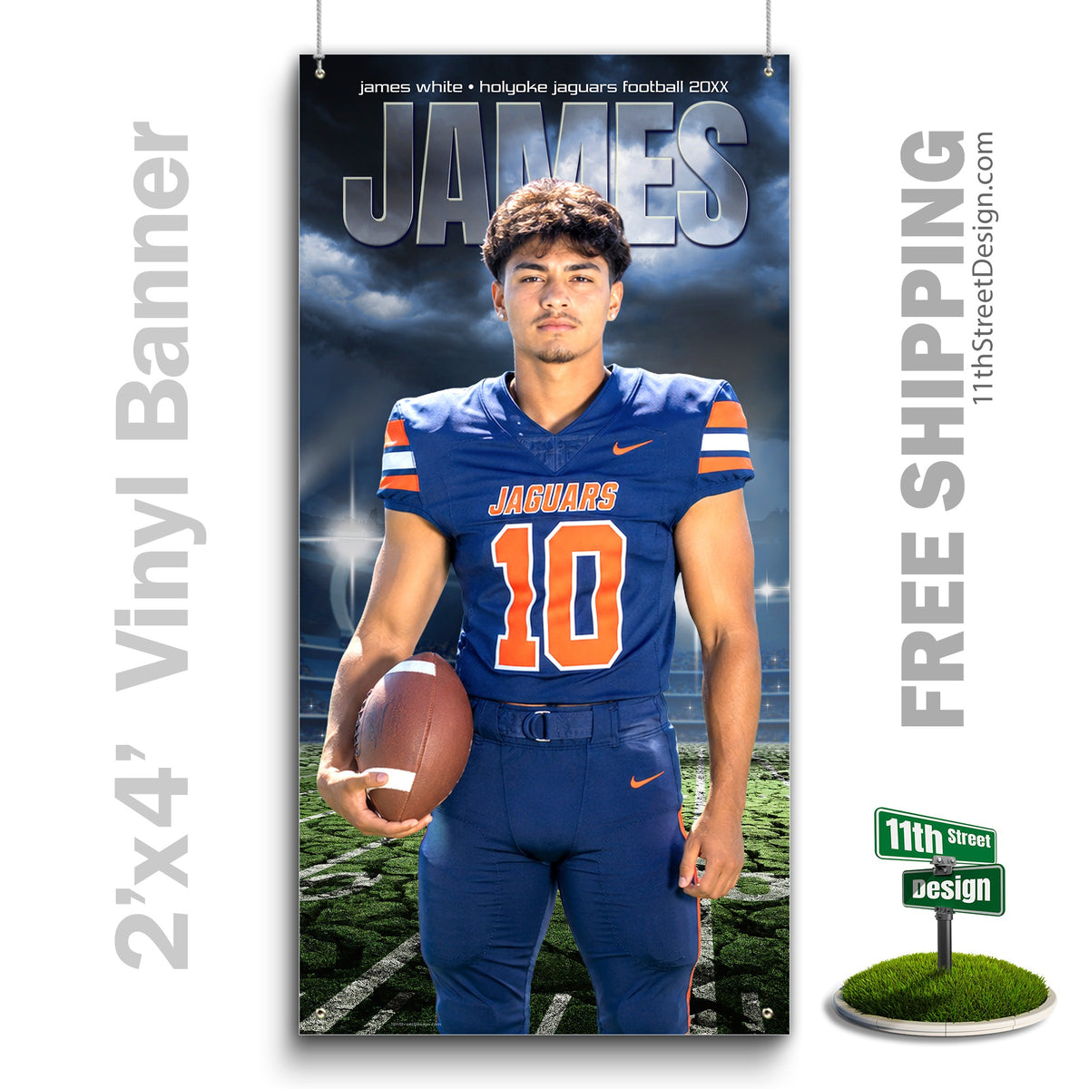 Custom Vinyl Banners, Senior Night Gifts, Custom Poster, Senior Poster, Senior Banner, Custom Sports Poster, Custom Sports Banner, Football Poster, Football Banner, Football Print, Football Senior, Football Digital, Vinyl Football