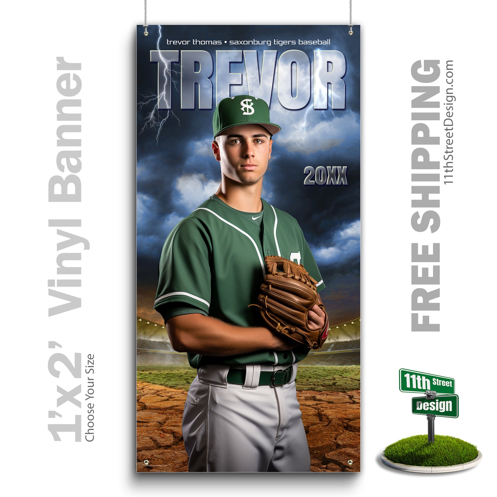 Custom Vinyl Banners, Senior Night Gifts, Custom Poster, Senior Poster, Senior Banner, Custom Sports Poster, Custom Sports Banner, Baseball Poster, Baseball Banner, Baseball Print, Baseball Senior, Baseball Digital, Vinyl Baseball