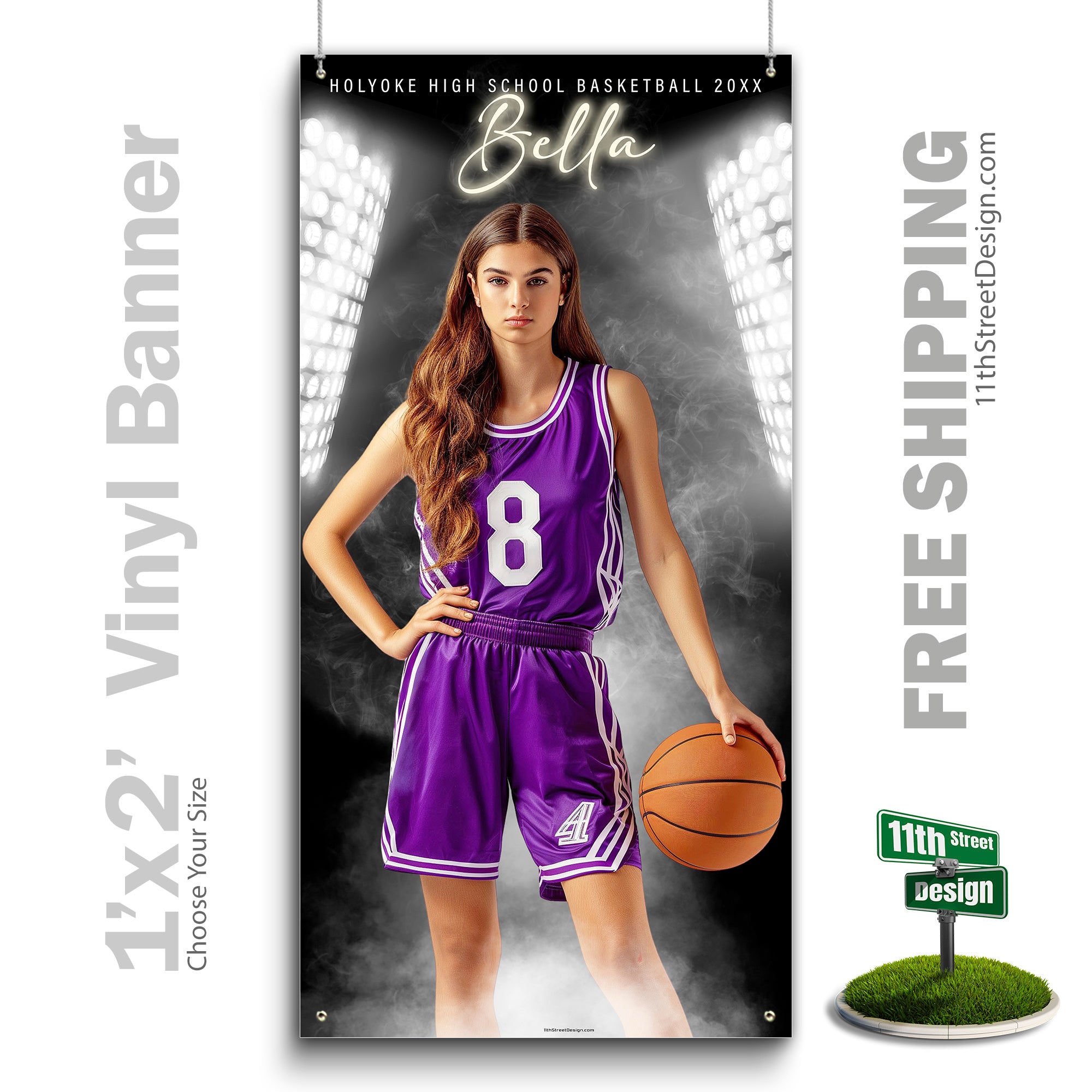 Custom Vinyl Banners, Senior Night Gifts, Custom Poster, Senior Poster, Senior Banner, Custom Sports Poster, Custom Sports Banner, Basketball Poster, Basketball Banner, Basketball Print, Basketball Senior, Basketball Digital, Vinyl Basketball