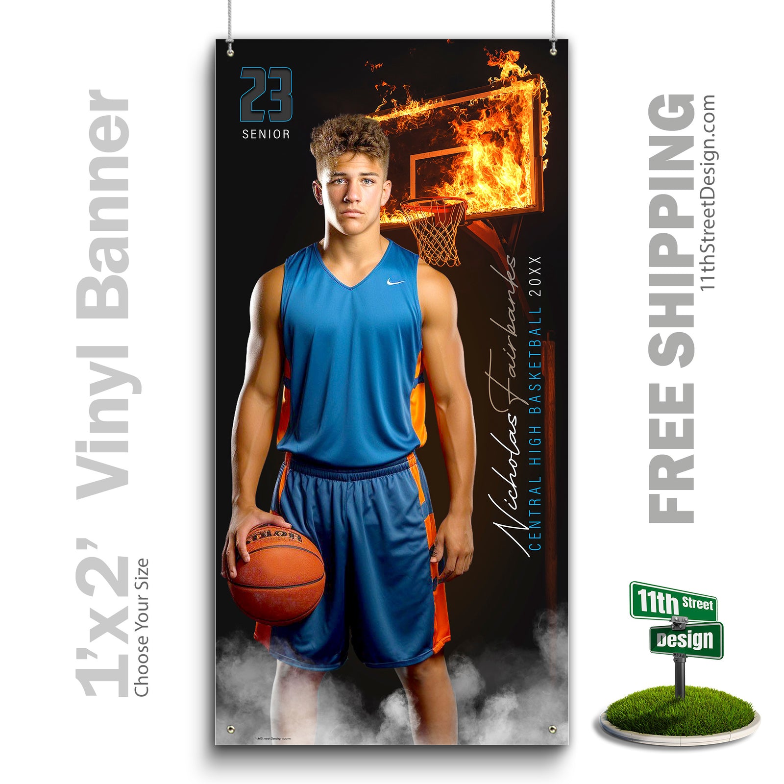 Custom Vinyl Banners, Senior Night Gifts, Custom Poster, Senior Poster, Senior Banner, Custom Sports Poster, Custom Sports Banner, Basketball Poster, Basketball Banner, Basketball Print, Basketball Senior, Basketball Digital, Vinyl Basketball