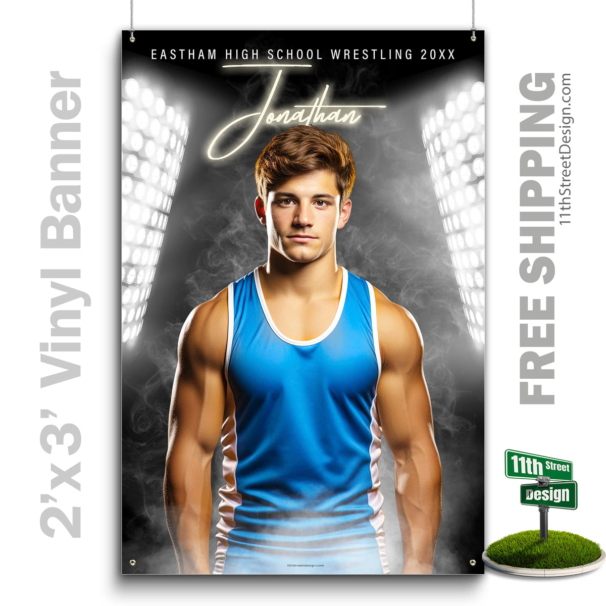 Custom Vinyl Banners, Senior Night Gifts, Custom Poster, Senior Poster, Senior Banner, Custom Sports Poster, Custom Sports Banner, Wrestling Poster, Wrestling Banner, Wrestling Print, Wrestling Senior, Wrestling Digital, Vinyl Wrestling