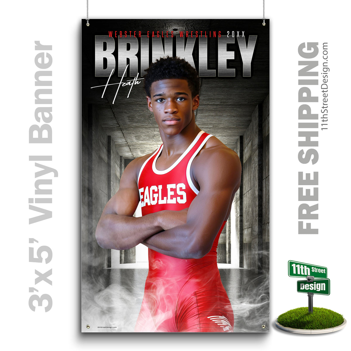 Custom Vinyl Banners, Senior Night Gifts, Custom Poster, Senior Poster, Senior Banner, Custom Sports Poster, Custom Sports Banner, Wrestling Poster, Wrestling Banner, Wrestling Print, Wrestling Senior, Wrestling Digital, Vinyl Wrestling