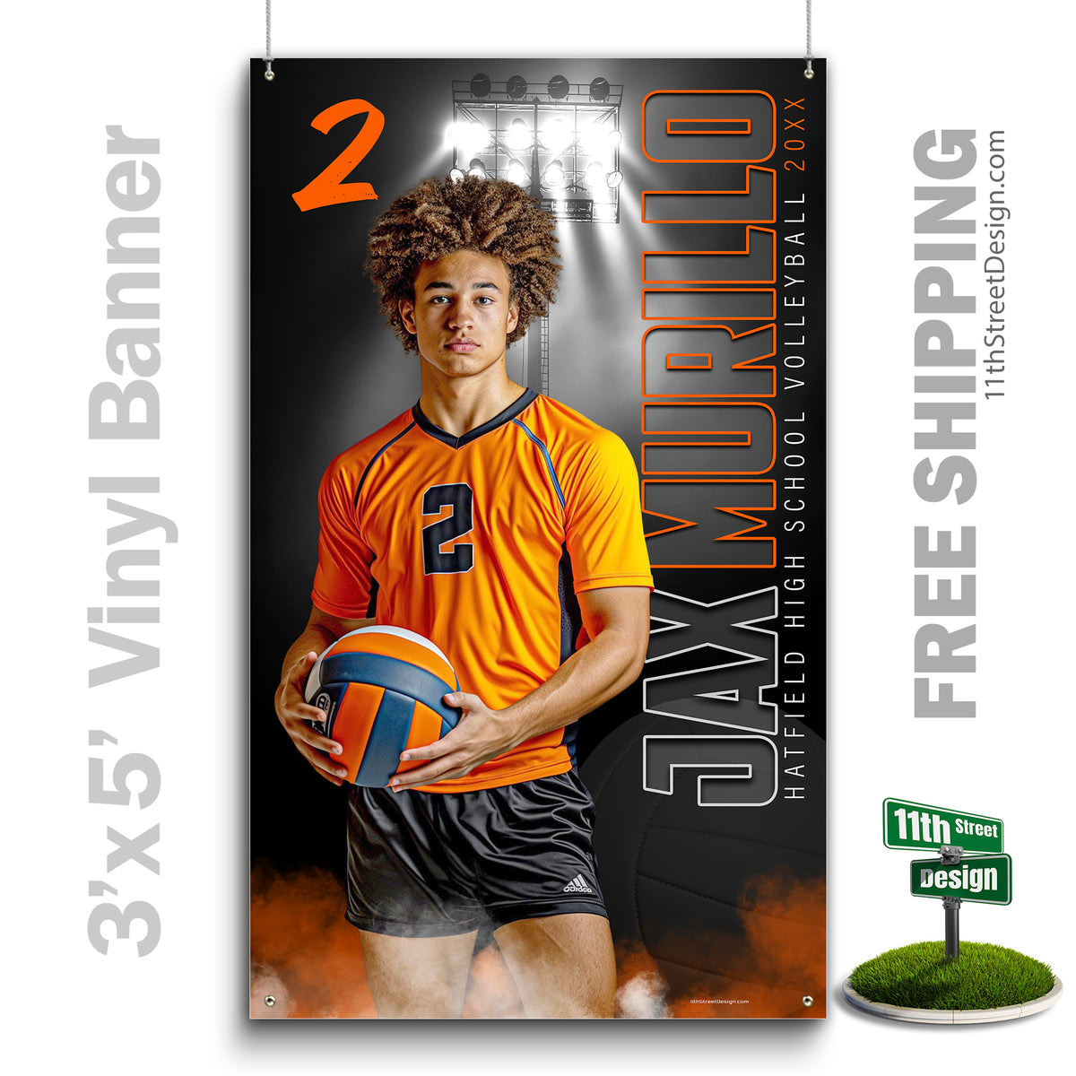 Custom Vinyl Banners, Senior Night Gifts, Custom Poster, Senior Poster, Senior Banner, Custom Sports Poster, Custom Sports Banner, Volleyball Poster, Volleyball Banner, Volleyball Print, Volleyball Senior, Volleyball Digital, Vinyl Volleyball