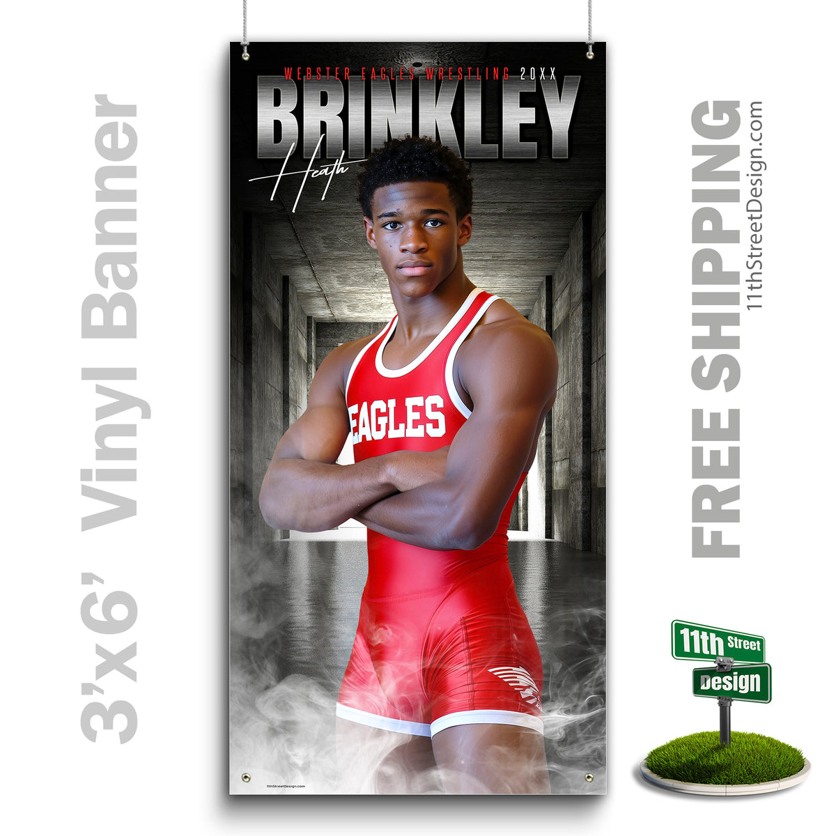 Custom Vinyl Banners, Senior Night Gifts, Custom Poster, Senior Poster, Senior Banner, Custom Sports Poster, Custom Sports Banner, Wrestling Poster, Wrestling Banner, Wrestling Print, Wrestling Senior, Wrestling Digital, Vinyl Wrestling