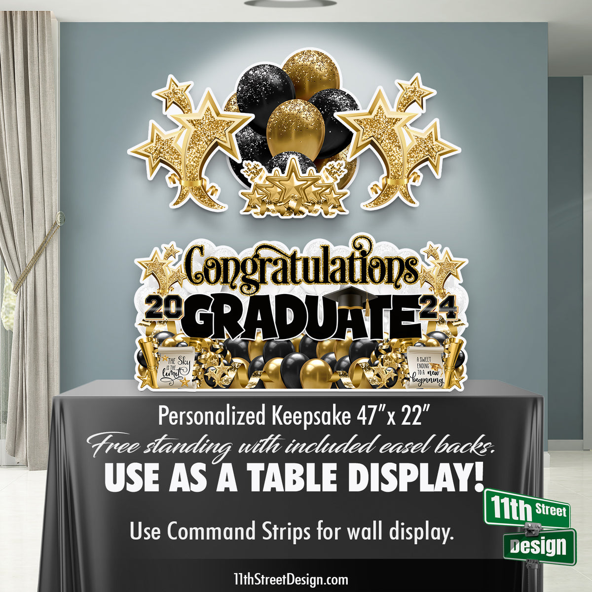 Personalized Graduation Party Decorations For Use Inside or Outside, Custom Yard Cards 0008