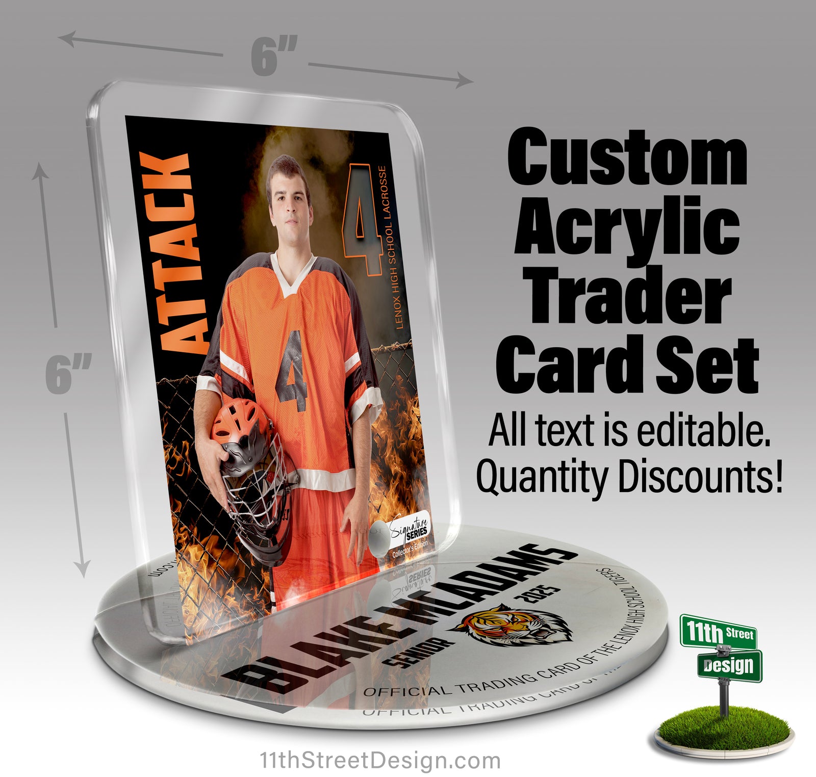 Custom Sports keepsake,
Senior sports Memento,
custom sports card,
graduation keepsake,
senior player gift,
senior night gift,
office desk display,
senior night gift,
custom acrylic lacrosse card,
Lacrosse senior Gift,
custom lacrosse trading card,
custom lacrosse trader card,
custom lacrosse keepsake