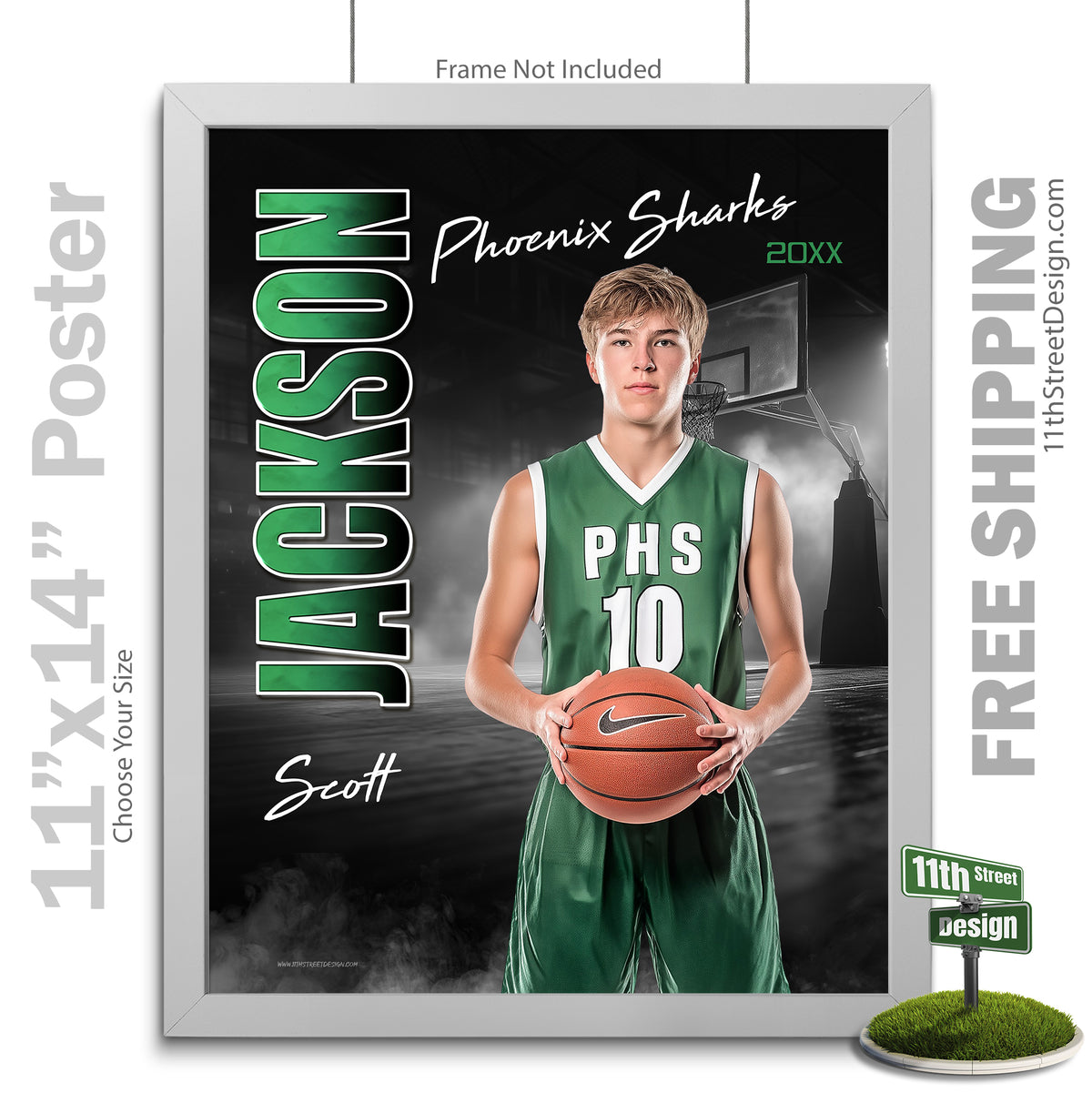 Custom Sports Poster - Standout Basketball