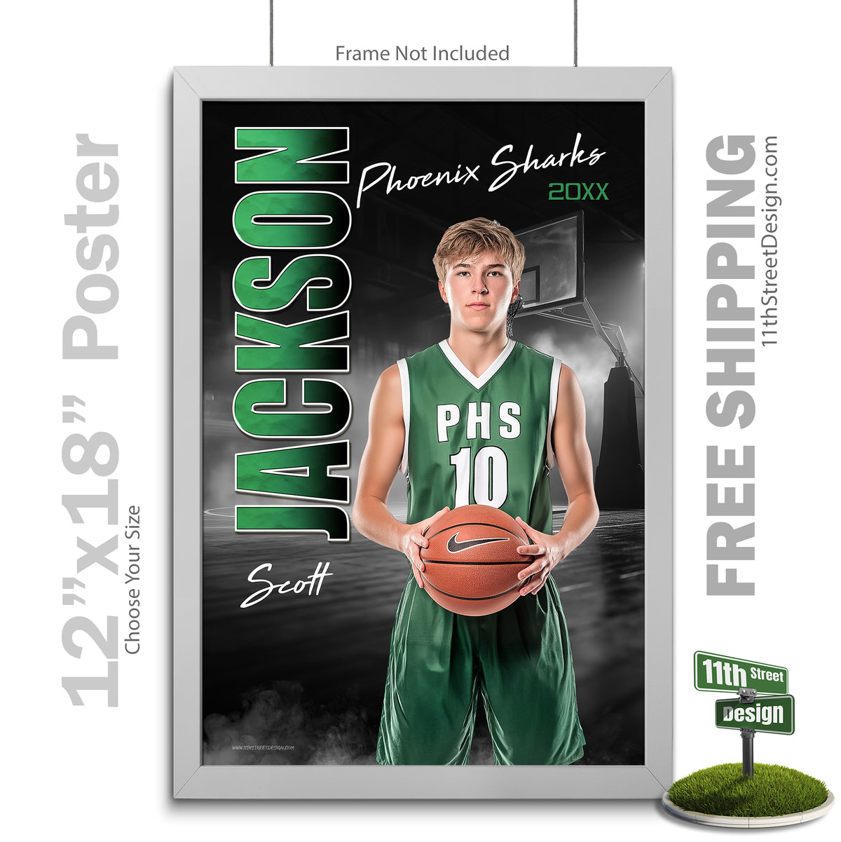 Custom Sports Poster - Standout Basketball