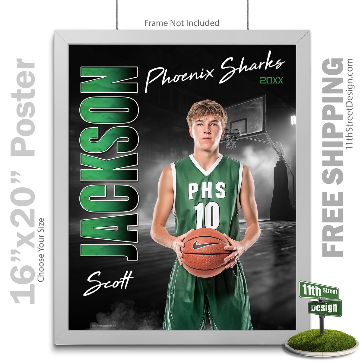 Custom Sports Poster - Standout Basketball