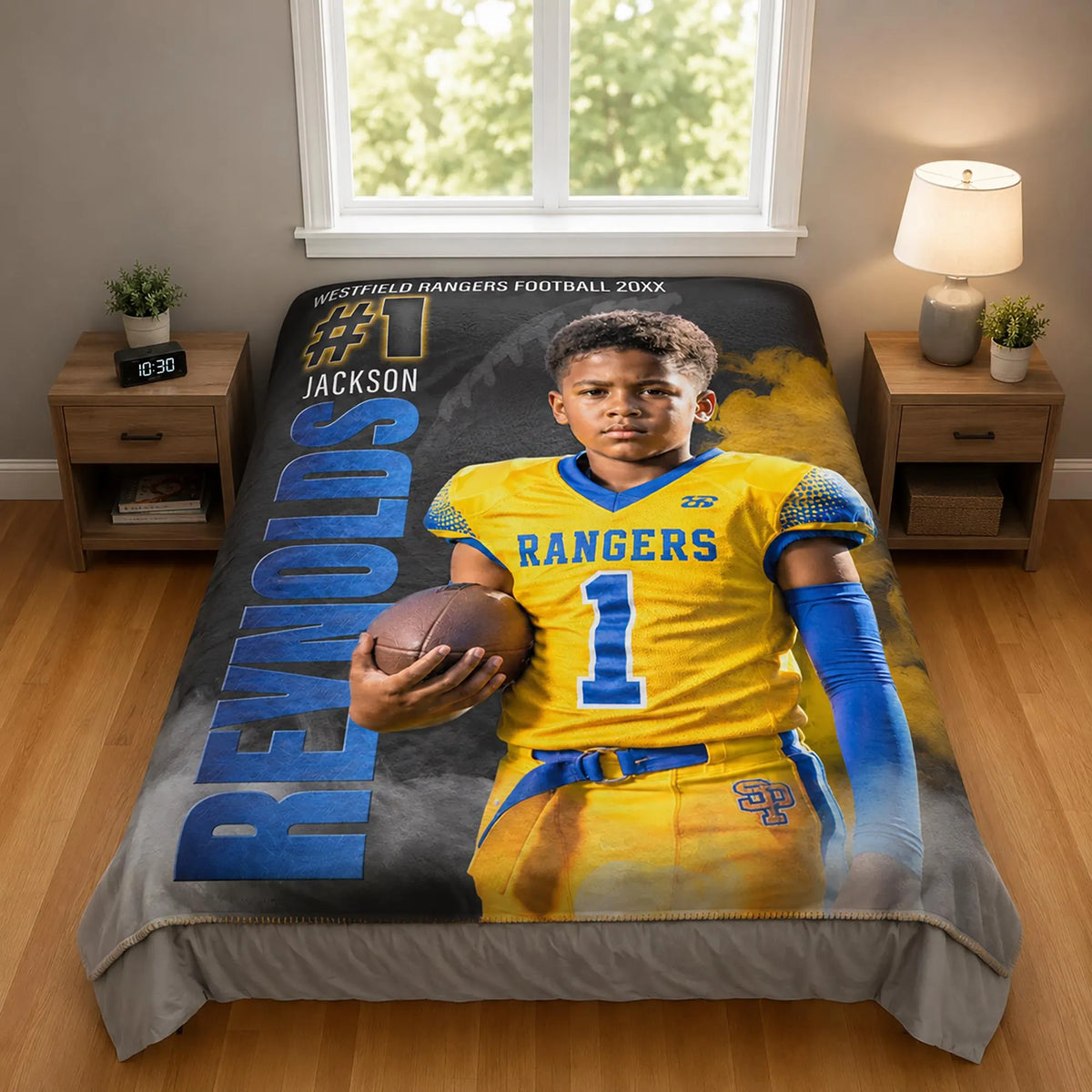 Personalized Football Blanket - Sports Legends