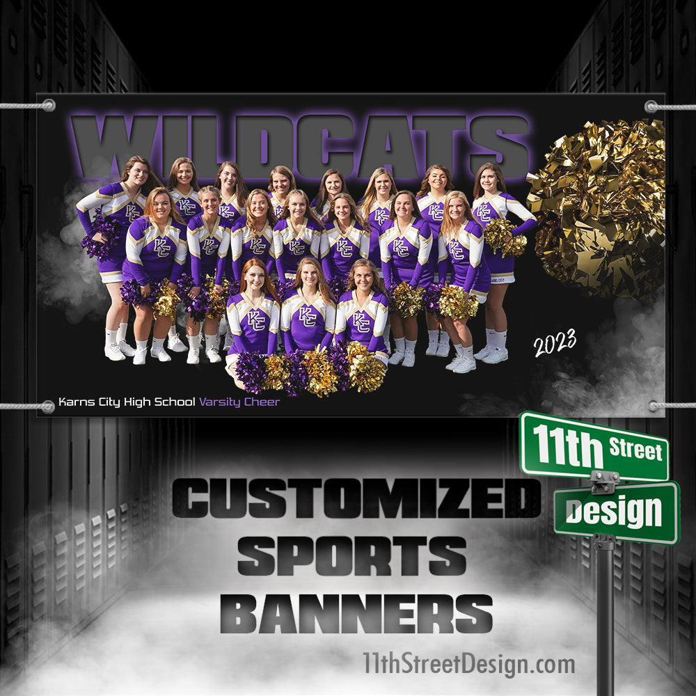 Custom Sports Banner - From The Shadows Team Cheer