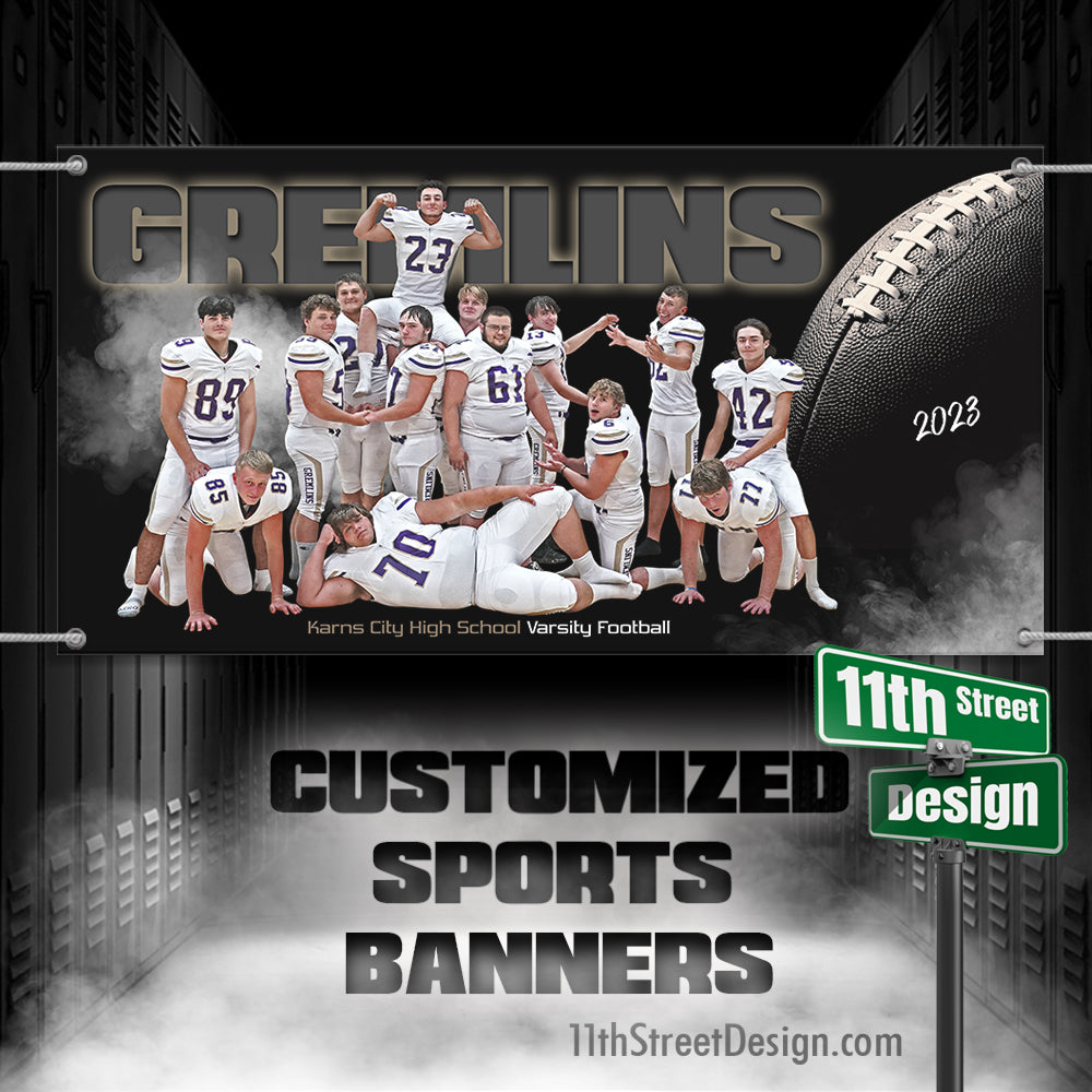 Custom Sports Banner - From The Shadows Team Football