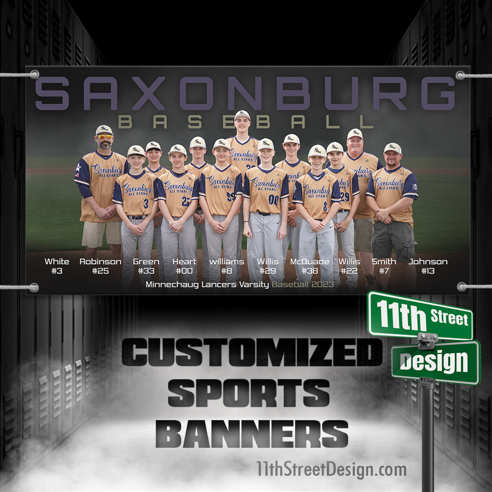 custom baseball team banners
