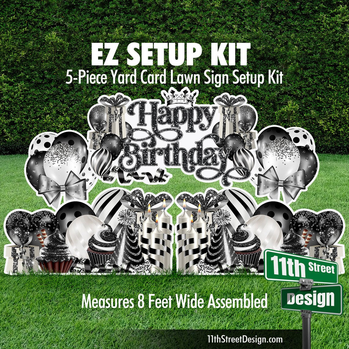 Happy Birthday EZ Setup Kit Black