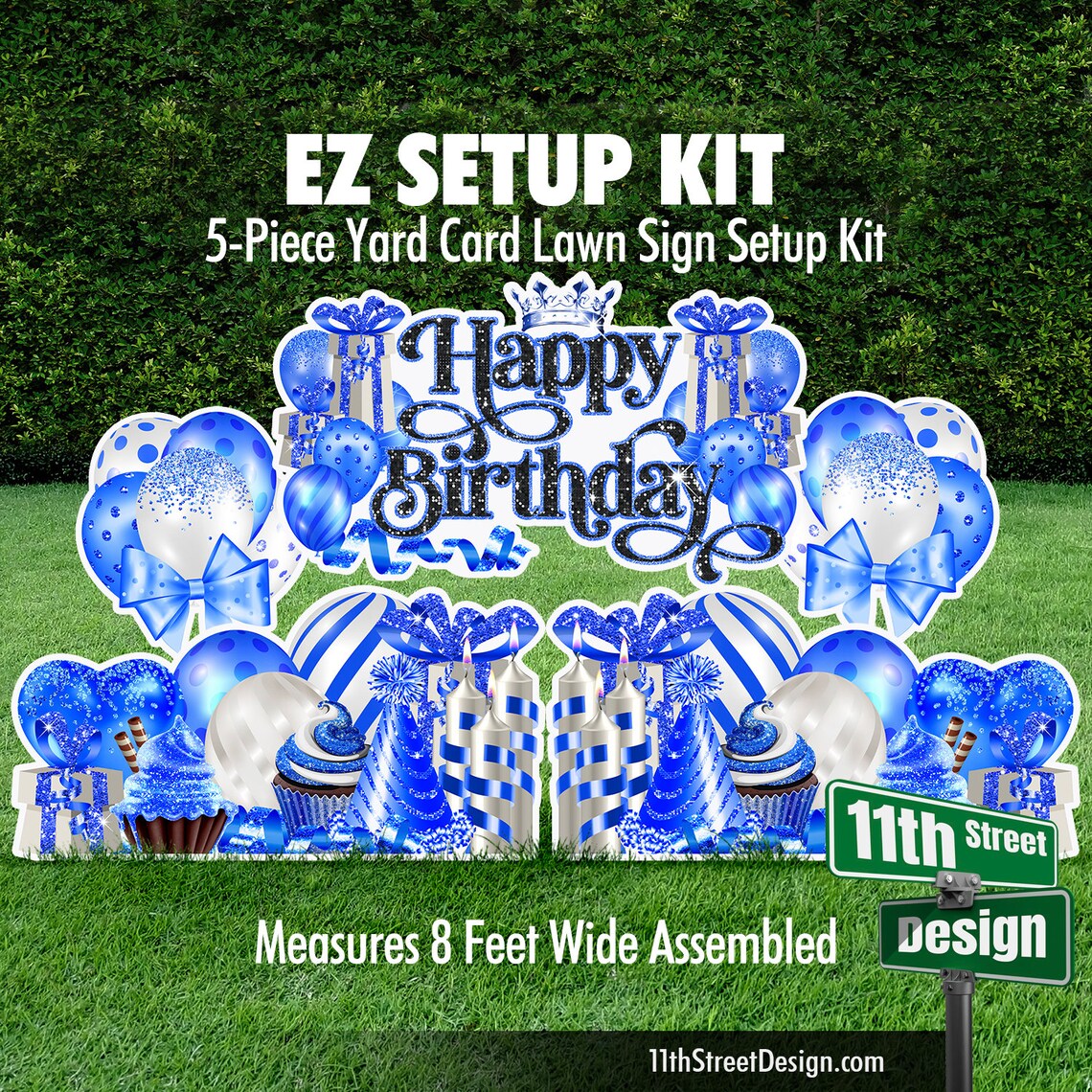 Happy Birthday EZ Setup Kit Blue