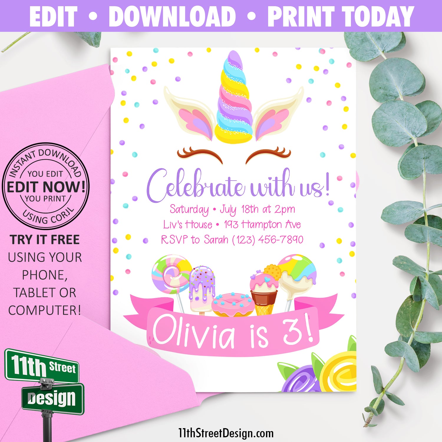 Birthday Party Invitation Card Printing