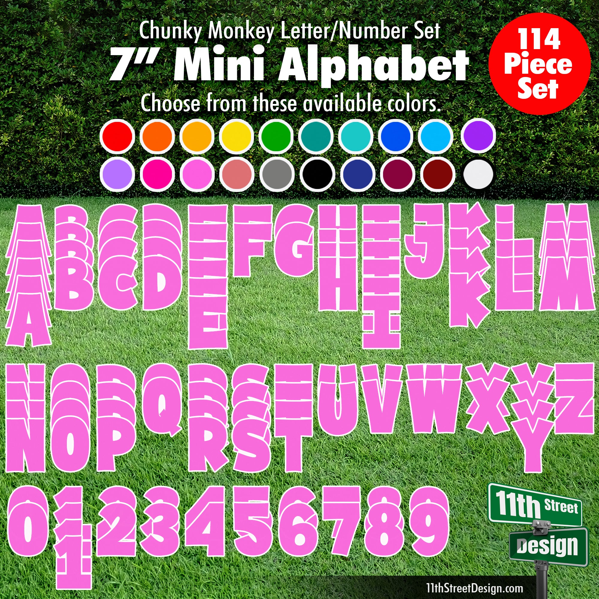 11th Street Design | Yard Card Set | Sequin Glitter 18