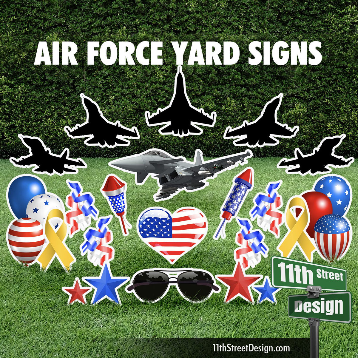 Air Force Silhouette Flair Set