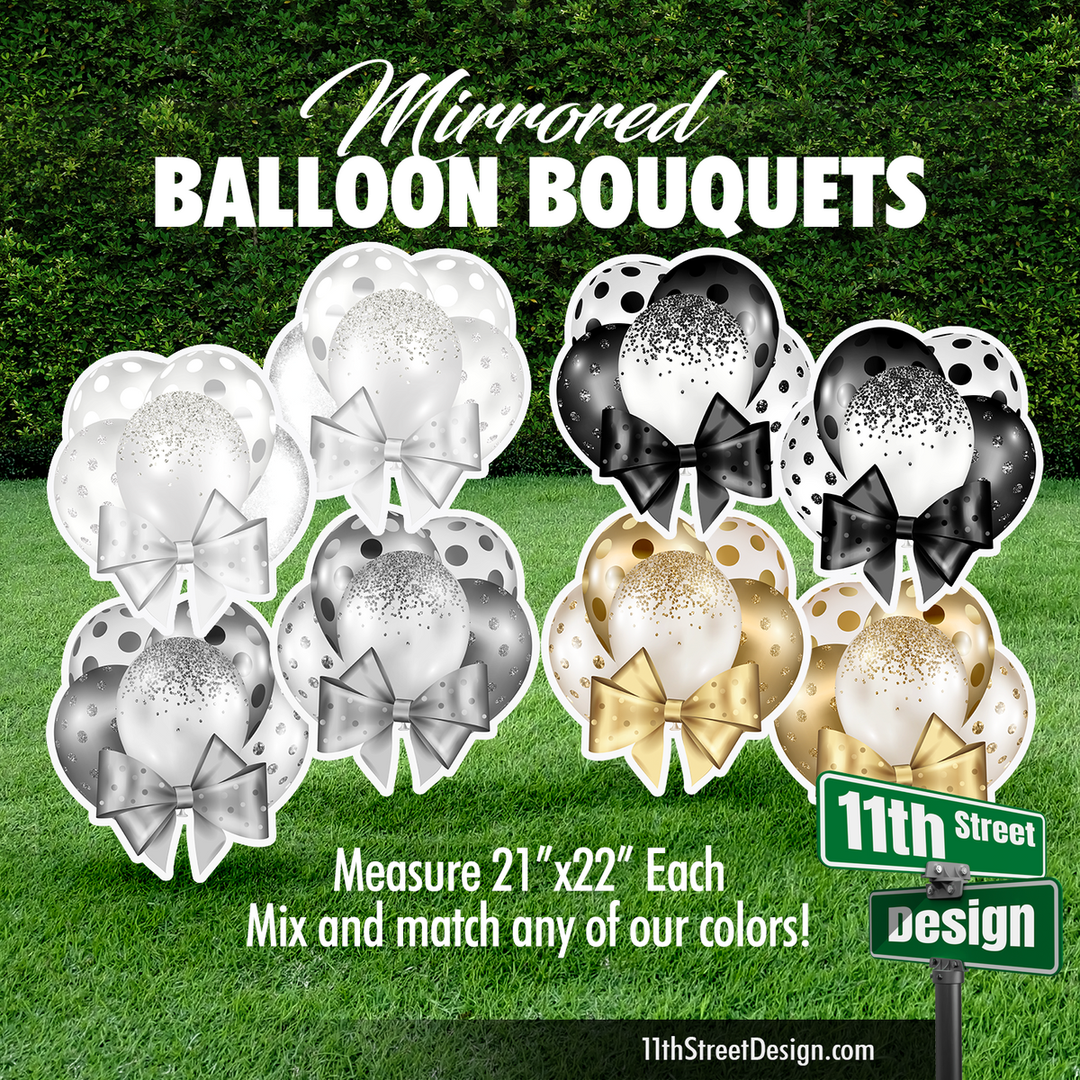 Mix &amp; Match Mini Mirrored Balloon Bouquets