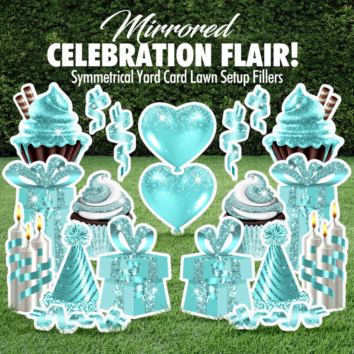 Mirrored Celebration Flair Set - Tiffany Glitter