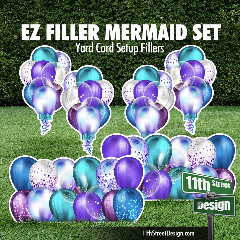 Mermaid Balloon Bouquets Filler EZ Set 0002