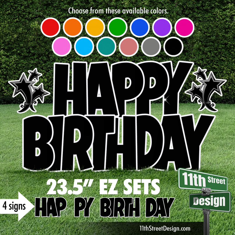 Happy Birthday EZ Set - Solid