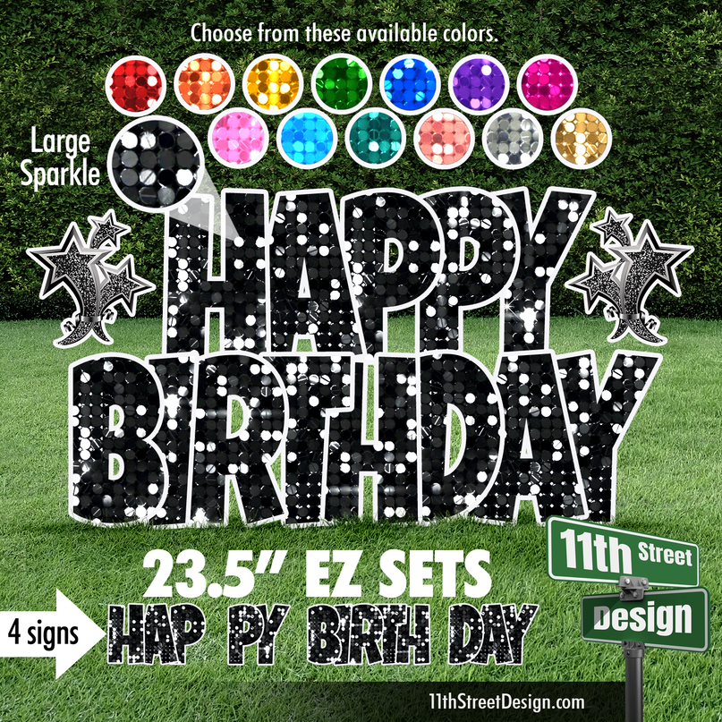 Happy Birthday EZ Set - Sparkle