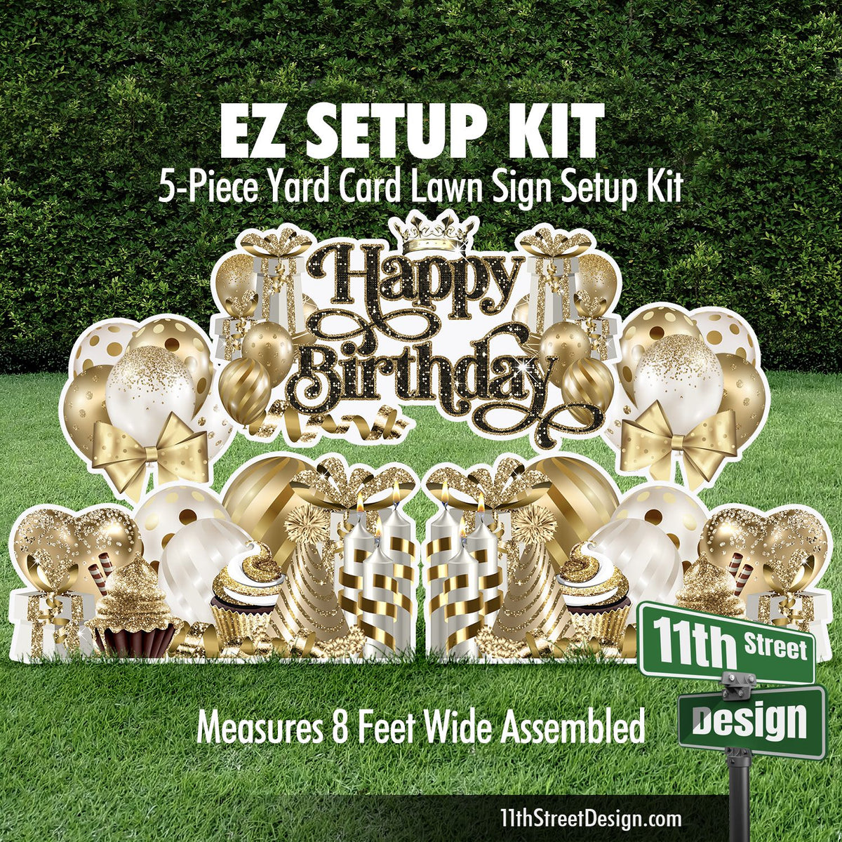 Happy Birthday EZ Setup Kit Gold