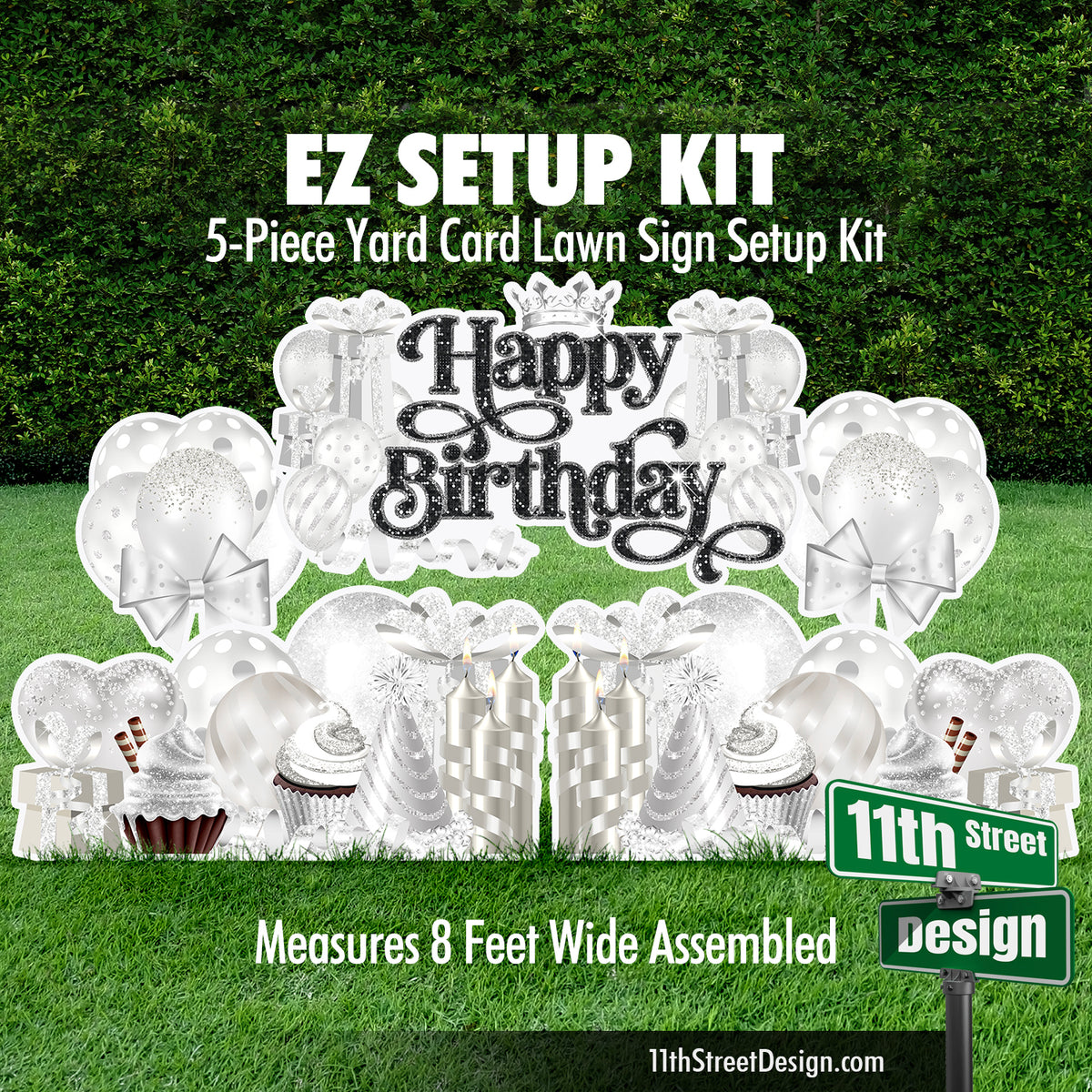 Happy Birthday EZ Setup Kit White