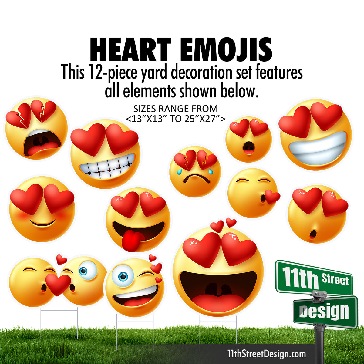 Heart Emojis Flair