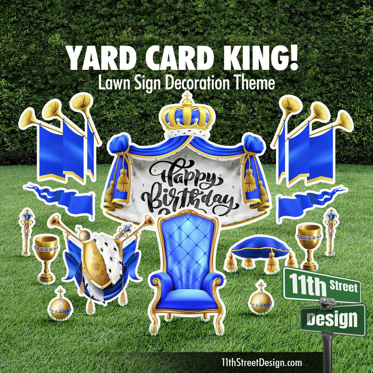 Blue Yard Card King Set