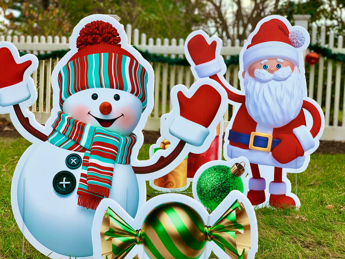 Elf House - Christmas Yard Card Decorations