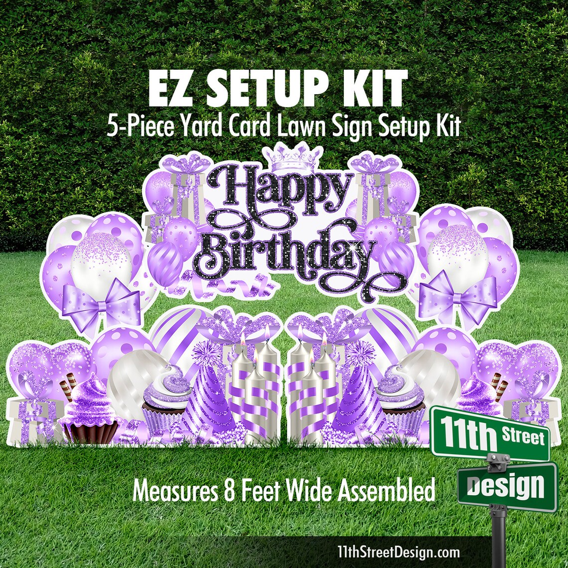 Happy Birthday EZ Setup Kit Lavender