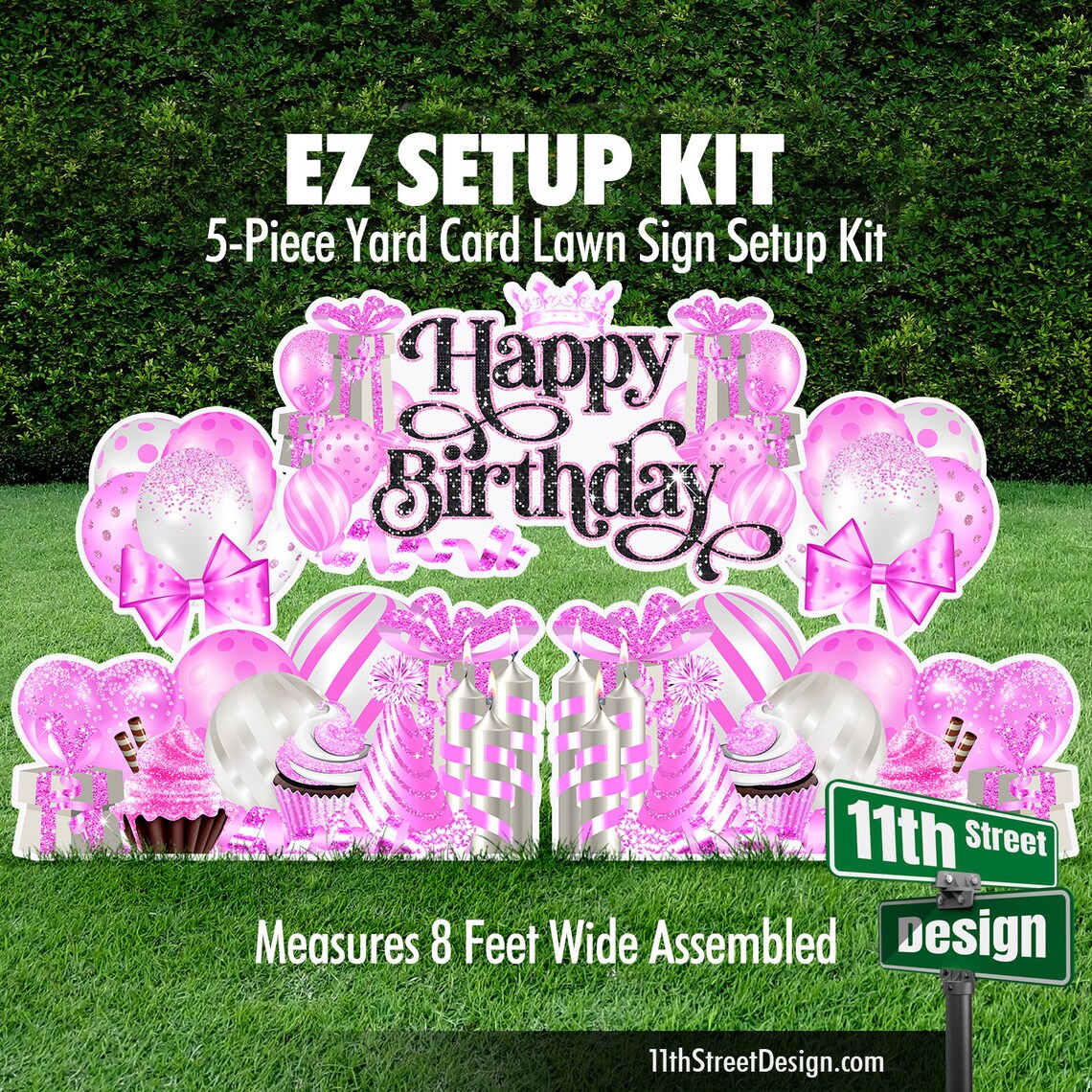 Happy Birthday EZ Setup Kit Pink