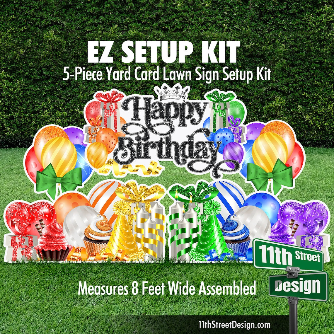 Happy Birthday EZ Setup Kit Rainbow
