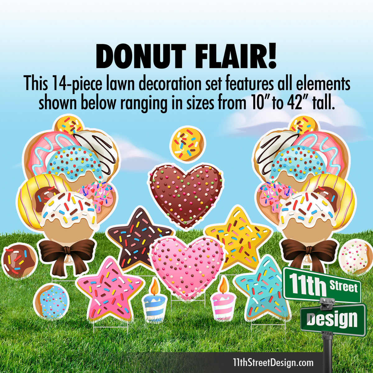 Donut Flair Set