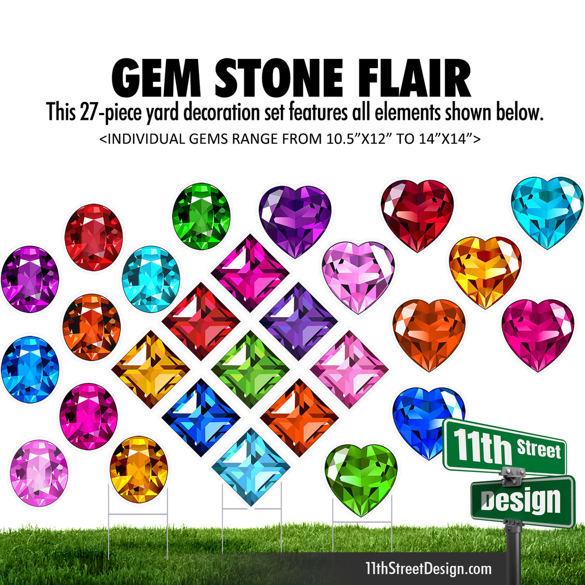 Multi Color Gem Stones Set
