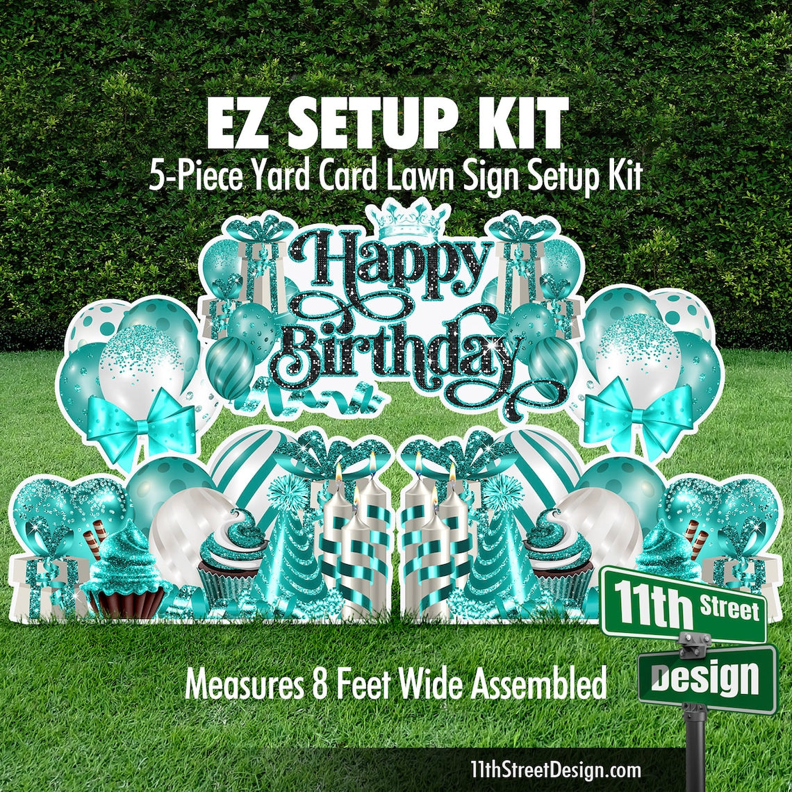 Happy Birthday EZ Setup Kit Teal