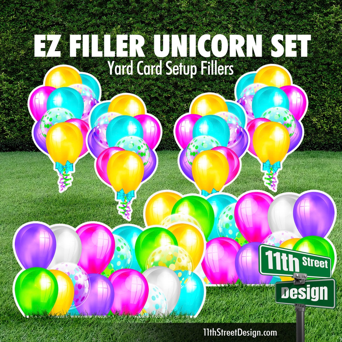 Unicorn Balloon Bouquets Filler EZ Set 0003