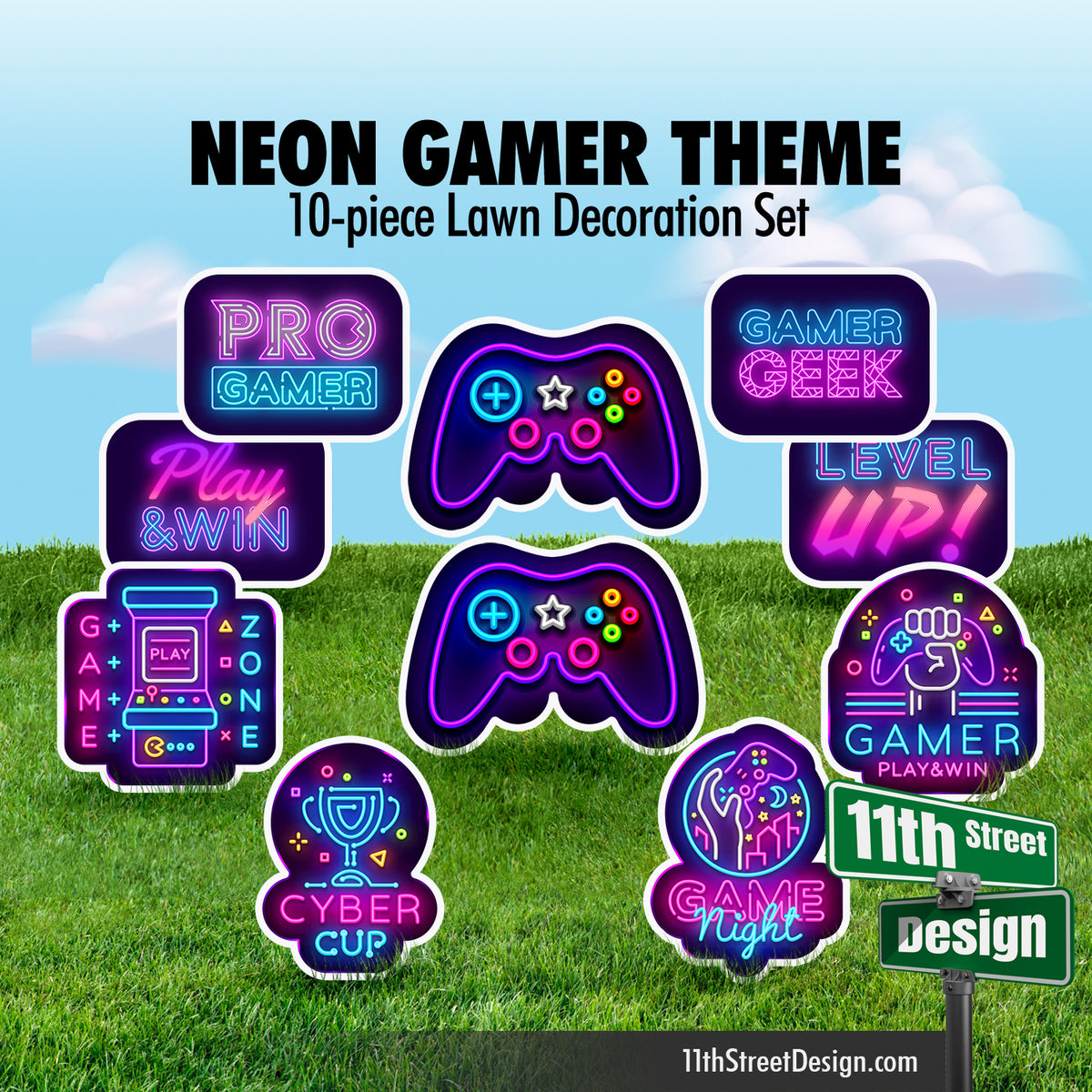 Neon Gamer Set