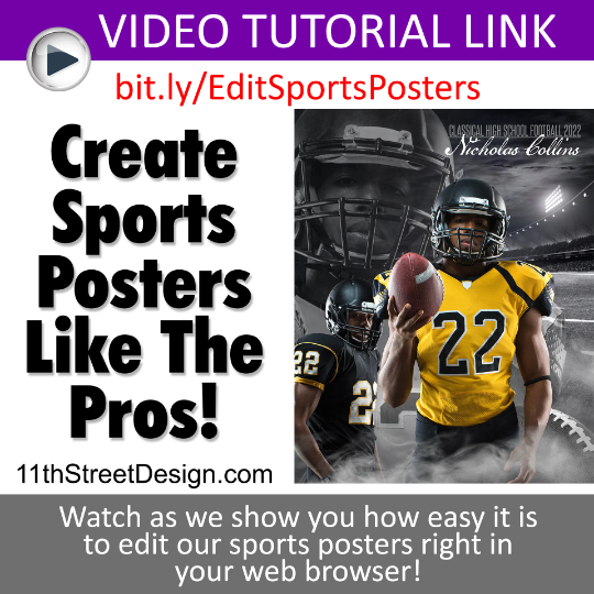 Sports Poster • Edit Now Online • Print Today • Digital Download • Custom Sports Photos • Senior Day Night Poster • Flood Lights Softball Template